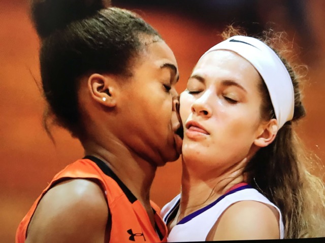 RRHSgirlsbball's tweet photo. Happy Birthday shout-out to one of our most memorable Royal Knights, @katrina_marie04!! This will forever be one of our favorite moments captured. #nofoul #beforesocialdistancing https://t.co/4RdNXQco5g