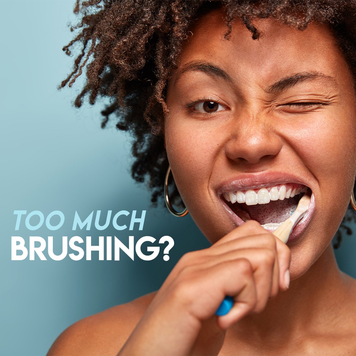 MariaAshleyDDS's tweet photo. Is there such thing as too much brushing?

#Brushing more than twice a day from time to time is perfectly fine. Only when brushing too hard for too long, too often does excessive brushing become a problem. Doing so regularly can lead to inflamed gums or abraded enamel. #dentistry https://t.co/SxzbmwSmut