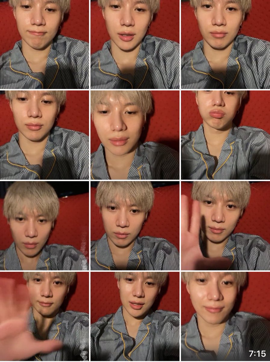 kibumke's tweet photo. Taemin sleepy Instagram live 🥺💙 https://t.co/tHNibKbPTx