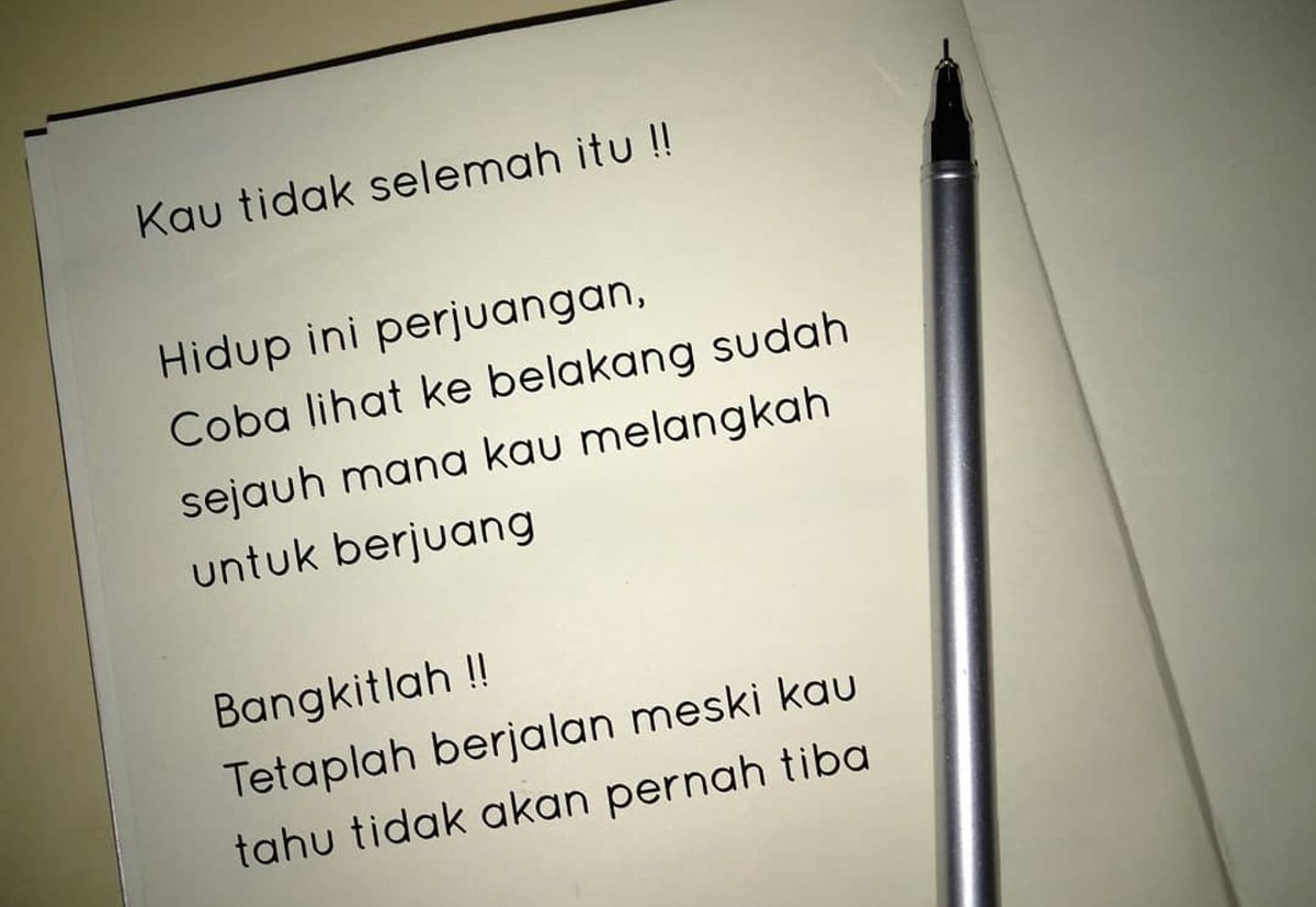 fact_abc's tweet photo. Hidup ini perjuangan , coba lihat kebelakang sudah sejauh mana kau melangkah untuk berjuang, Bangkitlah tetaplah berjalan https://t.co/zgCQx80tc6