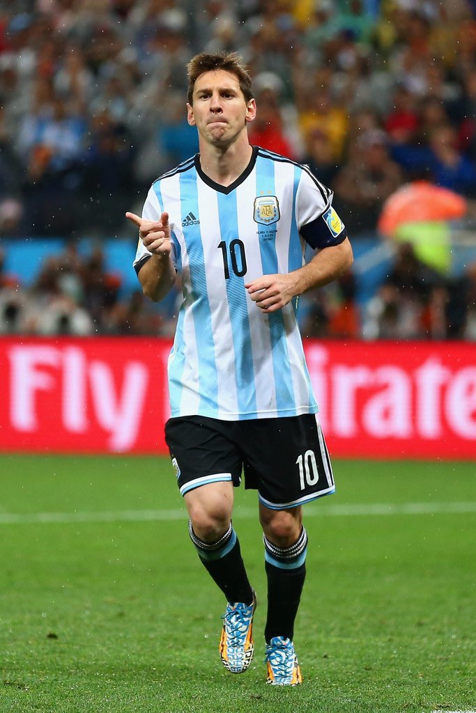 Messi scored the first one vs Netherlands in the semi finals of 2014 World Cup. They passed.Scored the first one vs Colombia in Copa America 2015 Quarter finals. 2 other teammates of his missed, but they passed due to his goal. He also won the MOTM award.