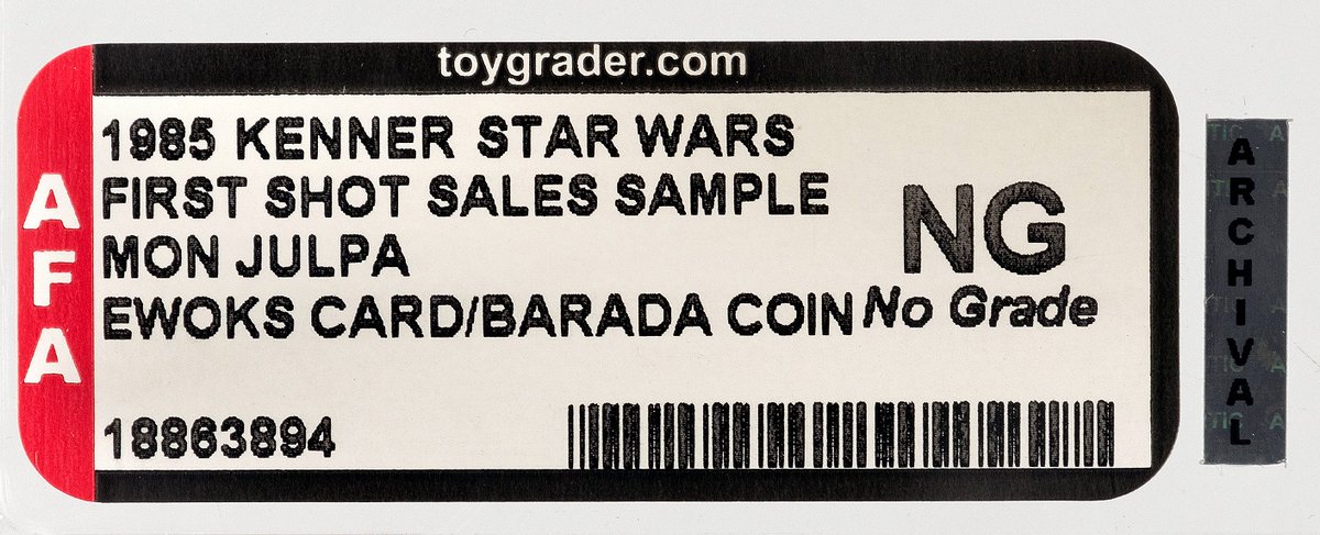 HakesAuctions's tweet photo. @HakesAuctions' new sale has more great #vintage @starwars #collectibles, like this #firstshot #salessample for the unproduced #MonJulpa figure from #StarWarsDroids on #Ewoks card with #Barada coin! https://t.co/JrwUEzUm5Q
#Kenner #StarWars #AFA #StarWarsToys #StarWarsCollectors https://t.co/3OhcXAZ4BK