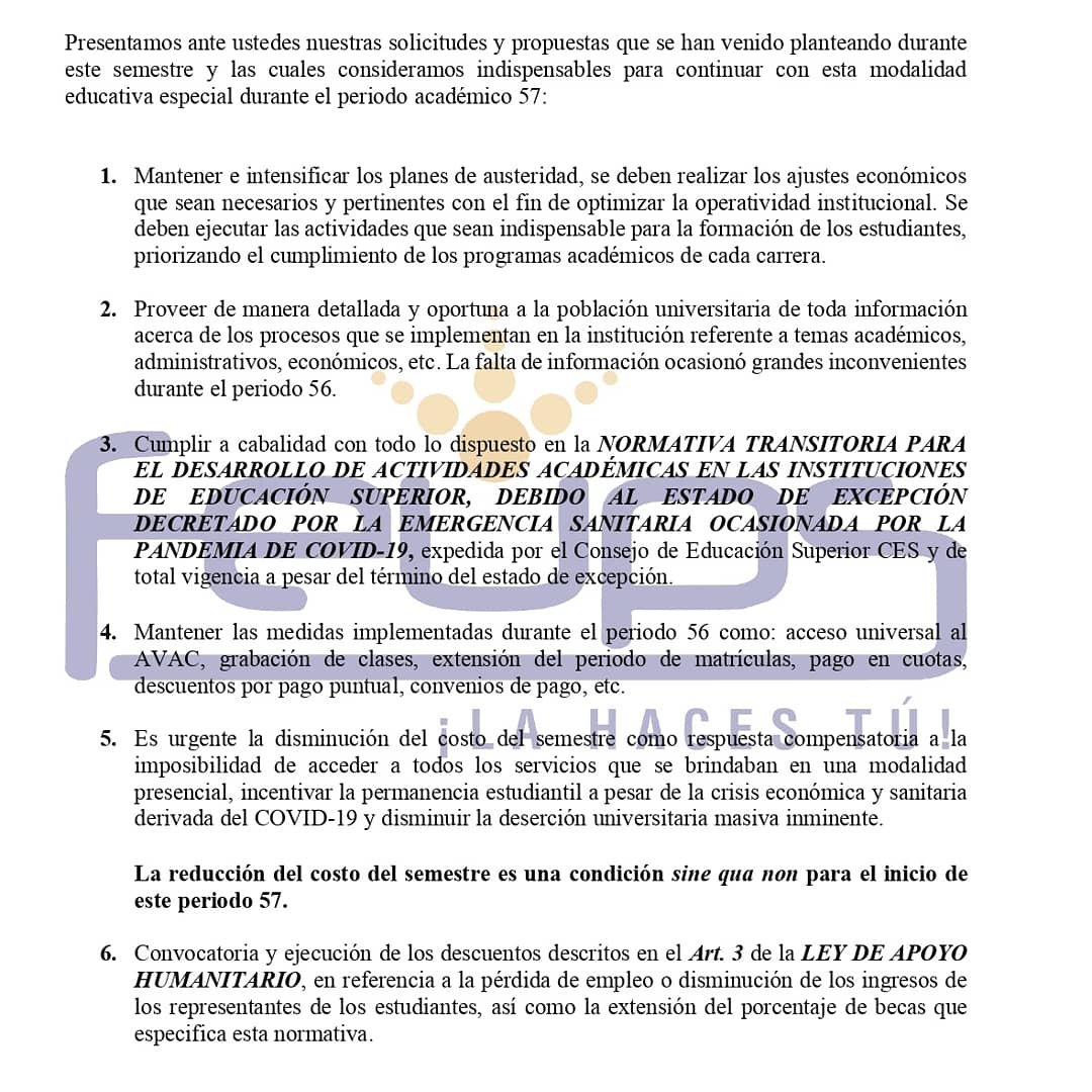 feupscuenca's tweet photo. 📢IMPORTANTE📚

Pronunciamiento de FEUPS ante el Consejo Superior de la Universidad Politécnica Salesiana.

FEUPS
#LaHacesTú

@ces_ec 
@EduSuperiorEc 
@agustinalbanm 
@FEUPE_EC 
@UDAFE 
@Feucc2018 https://t.co/KTrDhq0EBL