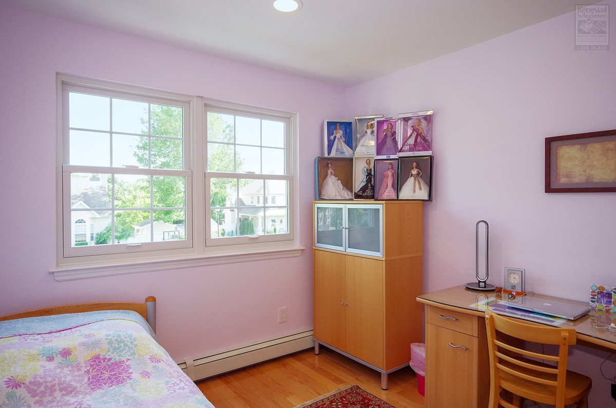RbA_Metro's tweet photo. Pretty kids #bedroom with two new #doublehung #windows with #grilles we installed
#bedroomwindows #doublehungwindows #replacementwindows #windowreplacement #windowcompany #renewalbyandersen #longisland #andersenwindows #contractor #suffolkcounty #windowgrids #windowgrilles https://t.co/a1Ot9cs1Zd