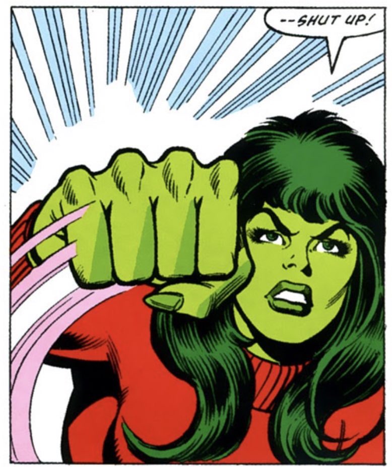 bestofshehulk's tweet photo. “oh — shut up!”

avengers #221 https://t.co/3RSR6Ji2Vw