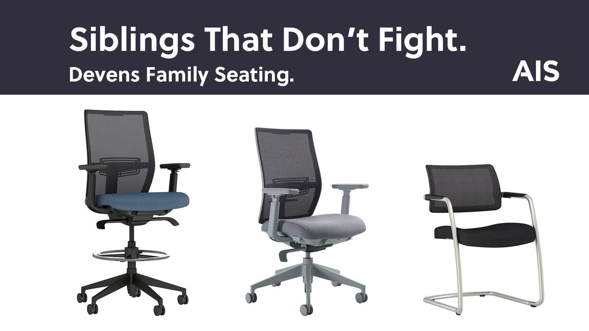 AISSystems's tweet photo. Stools, Task, and Side Seating are all part of our Devens family. Apply Devens across your floorplate. Learn more here: https://t.co/FNkoj5YlSz
#AISSeating #OfficeFurniture #AIS #DevensSeating https://t.co/wMvCRqZO1b