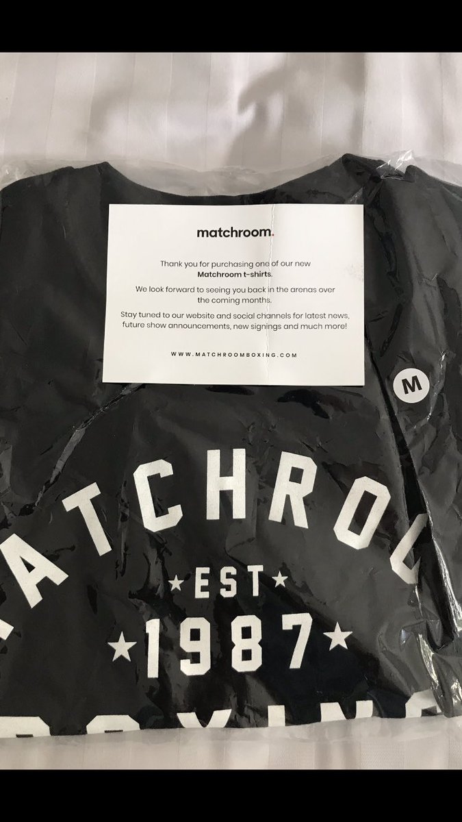Norrie1983's tweet photo. @EddieHearn Yes Eddie. Arrived today and the medium is spot on 💪🔥 blue &amp; white next https://t.co/qm8AAynNoR