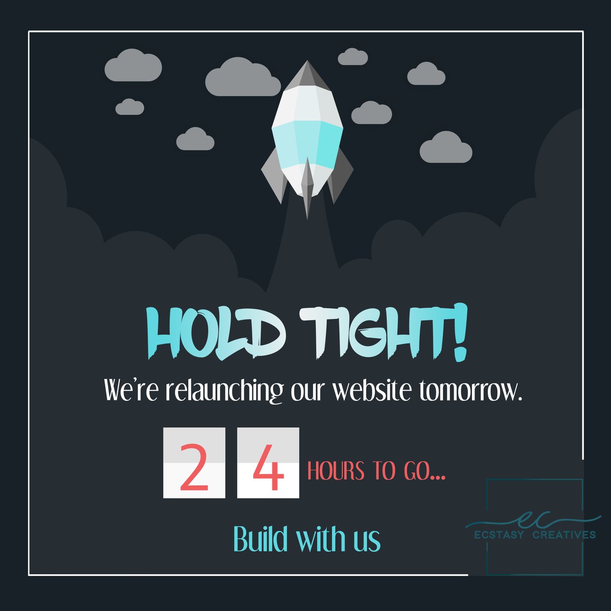 buildwithEC's tweet photo. Braze yourself to witness our revamped website tomorrow.
#revamp #relaunch #engineersday #rebranding #connect #care #customize #business #freelancers #services #digitalmarketing #newnormal #Covid_19 #entrepreneur #localbusiness #smallbusiness #startup #startups #ecstasycreatives https://t.co/EROzPamZH8