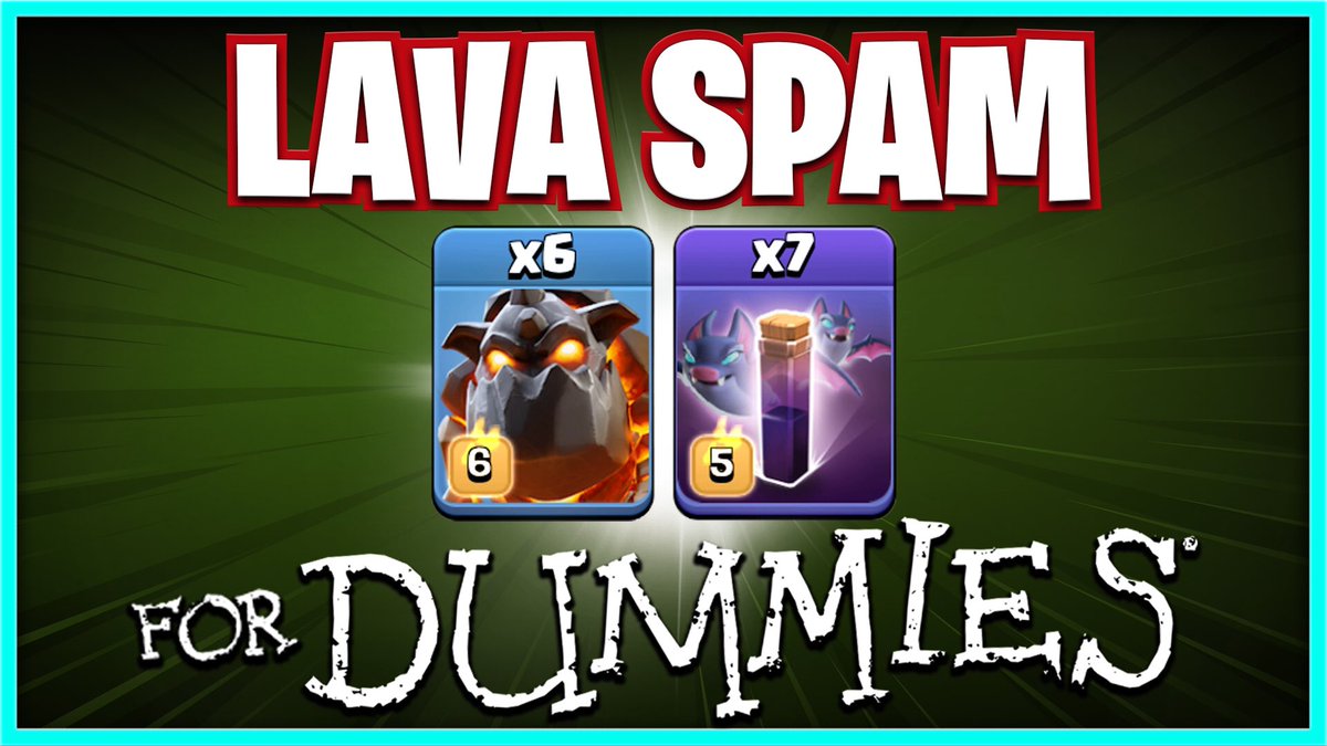 KagZGaming's tweet photo. My version of the Lava SPAM for #TownHall13 - 3 Star Machine for Dummies.
Watch here: https://t.co/jLEhdIs9QN
@ClashofClans @ClashOn #ClashofClans #ClashAttacks #Th13attack https://t.co/blJdHVM2Jf