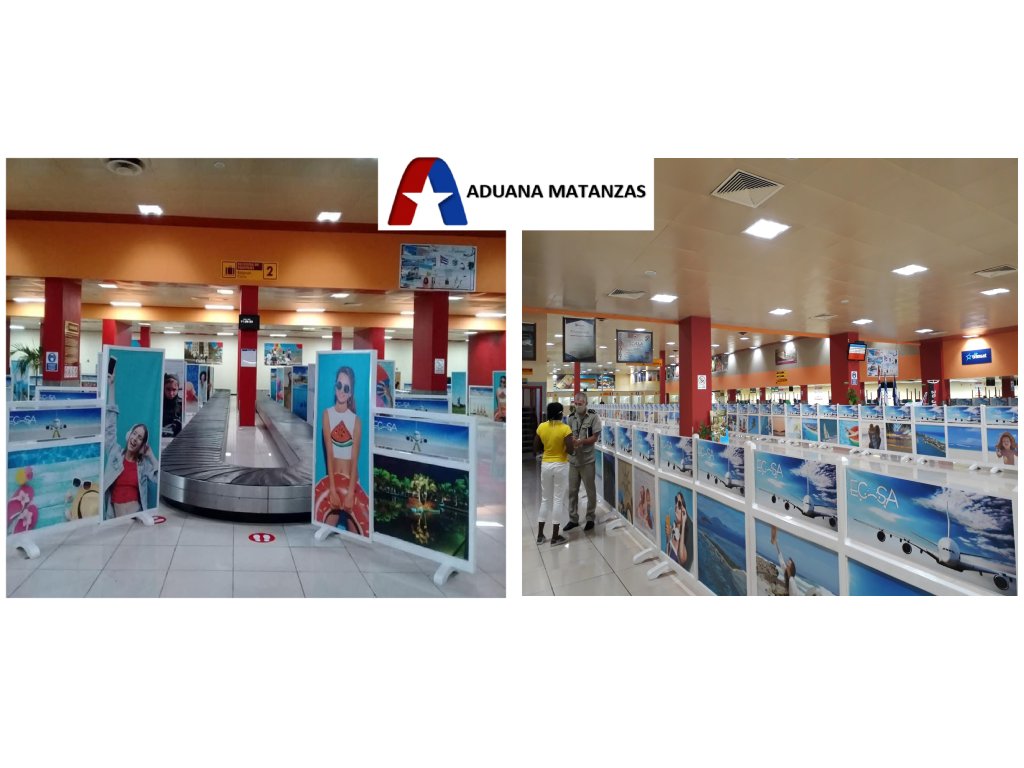 AriannaCV2's tweet photo. Nuestro Aeropuerto Internacional Juan Gualberto Gómez, listo para retomar sus actividades con el  estricto cumplimiento de los protocolos de bioseguridad para enfrentar la pandemia #Covid_19
#AduanadeCuba #AduanaMtz https://t.co/YafmYFylj5