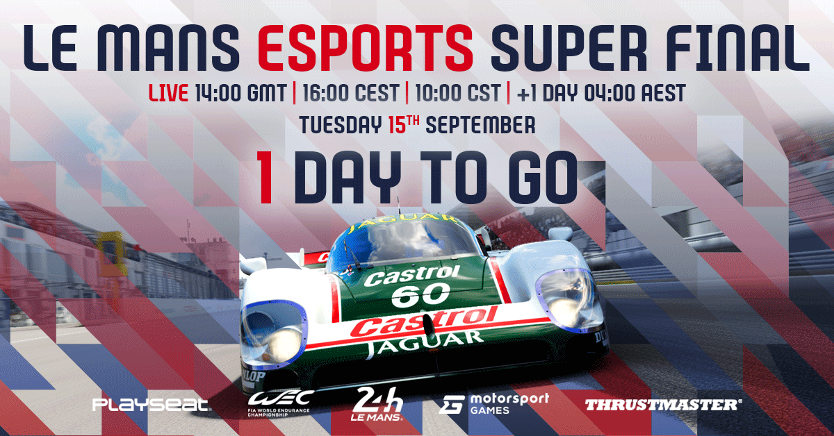 LeMansVirtual's tweet photo. 💥 LET'S.
💥 DO.
💥 THIS.

We go racing tomorrow for the #LMES Super Final! 

Watch all of the action live at https://t.co/kbyaypVOmq https://t.co/d3lZiyr5gN
