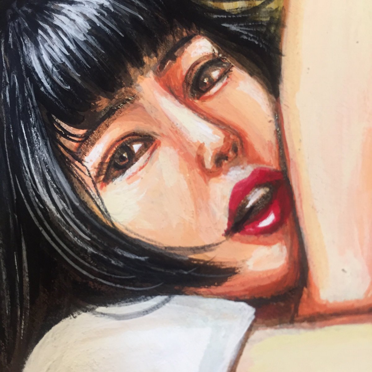 「こんなにエロい表情の女子を描けるのに、なぜ私は…以下略。 」|吉岡里奈のイラスト