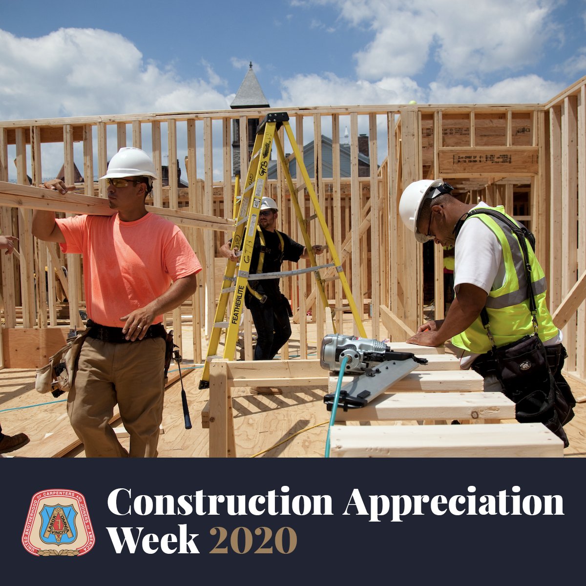 UBCJA_Official's tweet image. Union Carpenters build North America. Your union and your communities recognize and value your hard work. Thank you for all you do, and happy Construction Appreciation Week! #WeBuildStrong