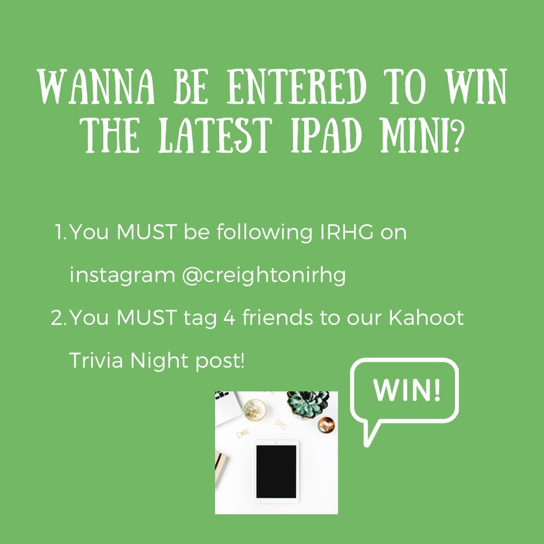 IRHG's tweet photo. A program announcement AND a raffle on Instagram? What an awesome start to the week!🎉✨ https://t.co/dWl9wEFCMs