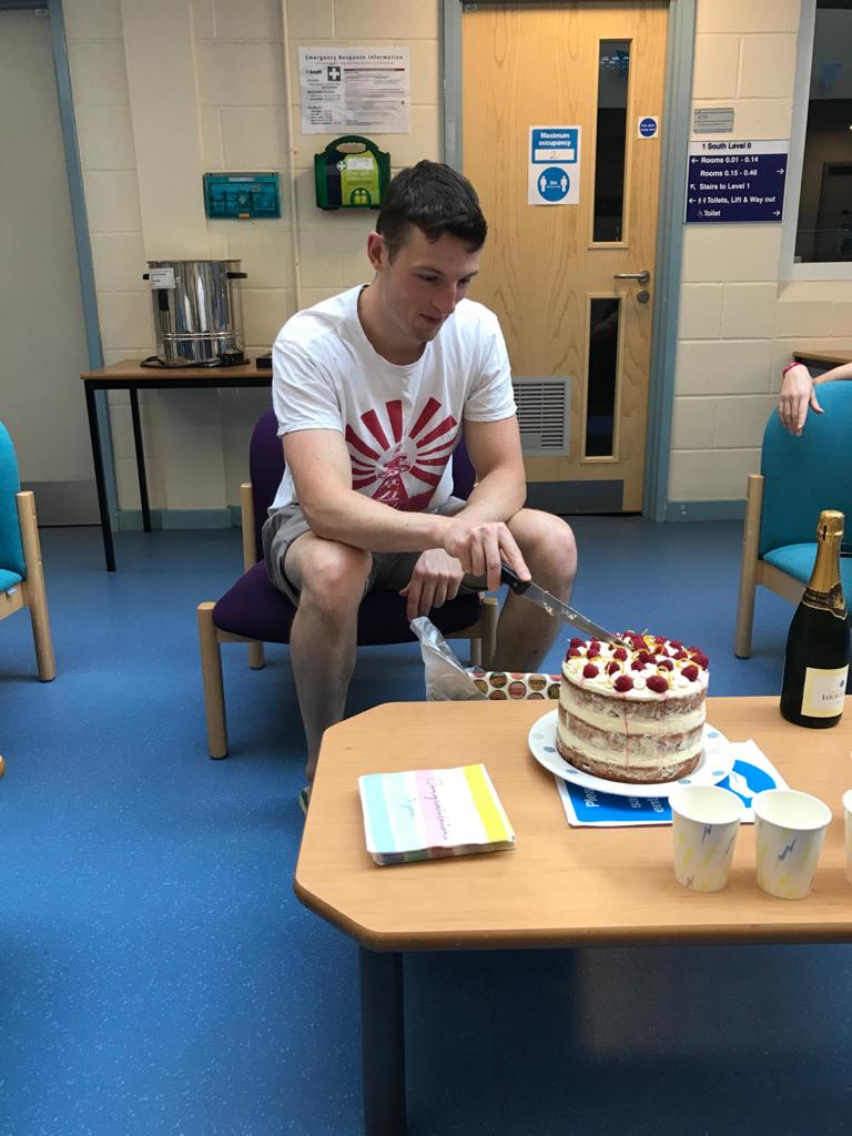 Johnsonchembath's tweet photo. Congratulations Dr Innocent and all the best for the job in Belgium! Thanks to @JonesGroup_Bath and Paul Chalker for doing the honours. https://t.co/BbRTFtvP1p