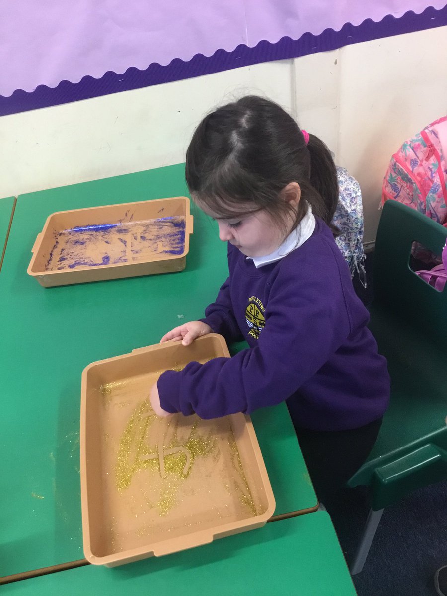 Portyschool's tweet photo. P1 enjoyed practising letter formation in different ways last week. #activestations #letterformation https://t.co/6FaiQjT9Wf