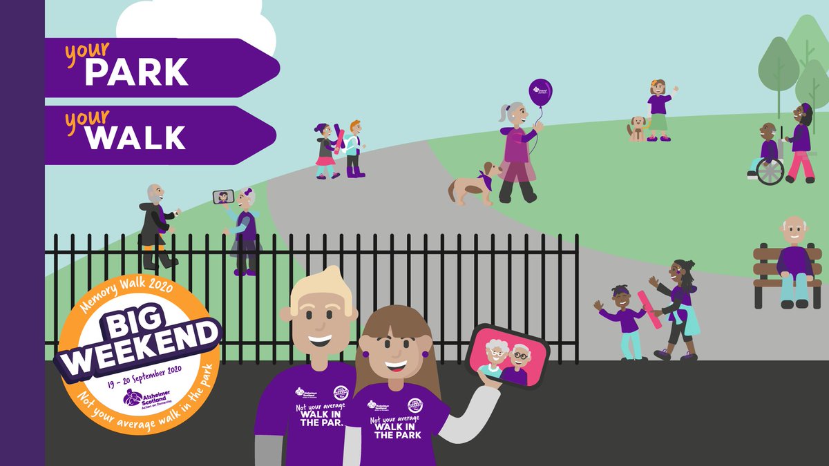 alzscot's tweet photo. 🌳Your Park
📍 Your route
👣 Your Memory Walk
This year it's not your average walk in the park. Bring Memory Walk to a place that's special to you this weekend.
FREE registration: https://t.co/kvvrxOIYVr https://t.co/nkurXR2bLj