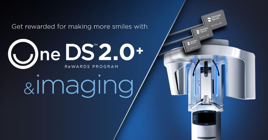 DentsplySirona's tweet photo. Get rewarded for making more smiles with the all new, reimagined imaging products and our One DS 2.0+ Rewards Program!
Learn more here: https://t.co/4X6Tc36Cmb
*Available in the US
#SchickAE #Axeos #OneDS https://t.co/JPqoFpKl1Q