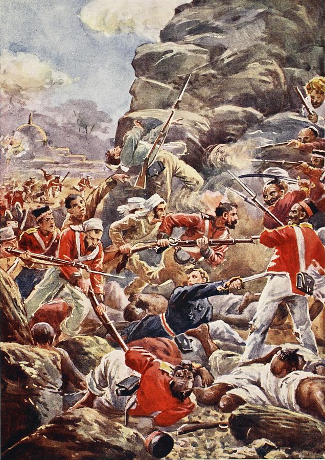 The 4th column would enter through the Cabul gate after it had been opened from the inside. Nicholson who was in overall command of columns 1, 2 and 3 gave the order to charge an hour after dawn and the 1st and 2nd charged towards the battered city. However, the 3rd had to wait