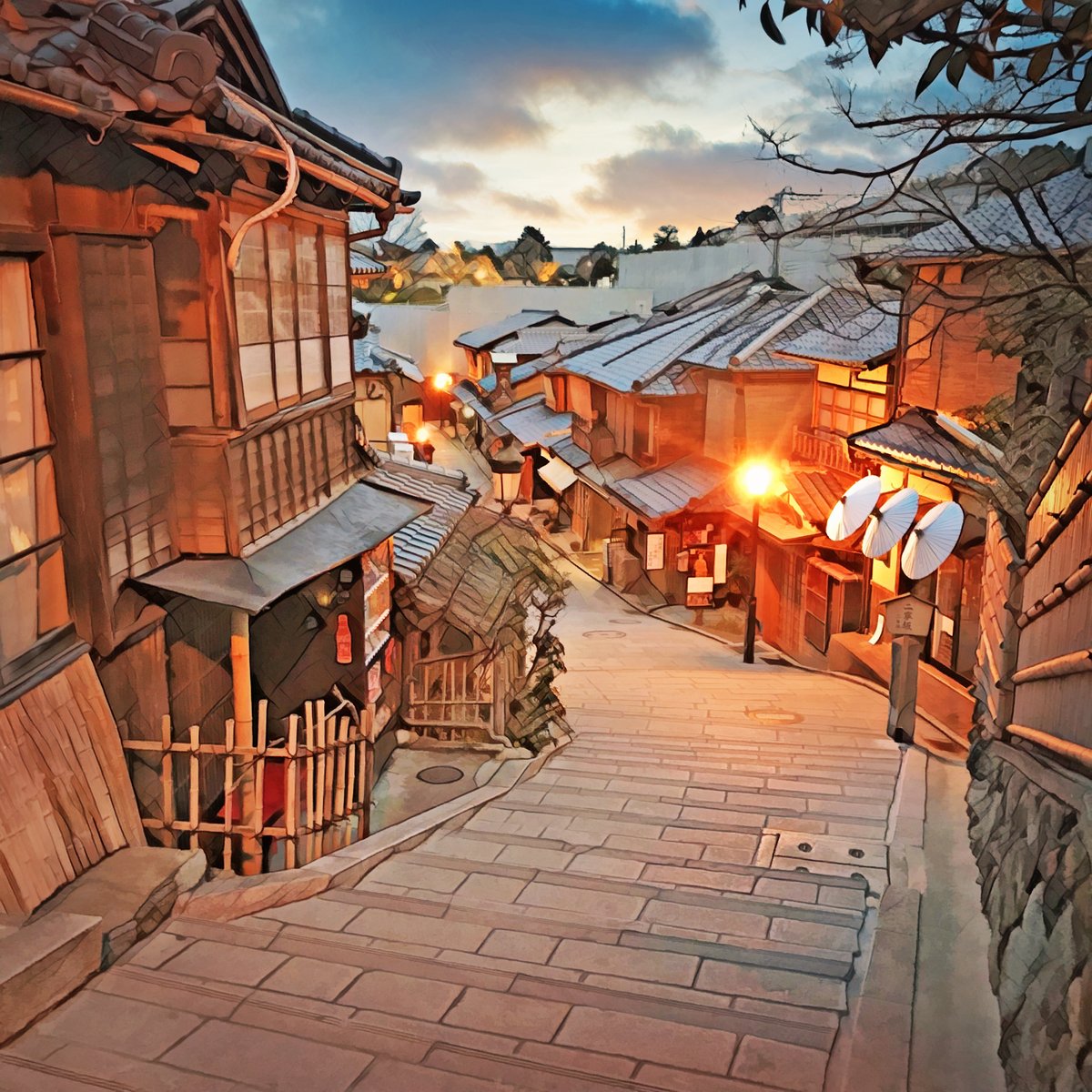 Twitter 上的 634 日没まじかな二寧坂 二年坂 合成レタッチ イラスト風 Hdr ビフォーアフター 写真はフォトac T Co Uuig65tbal から T Co Jzg2nro0bq Twitter