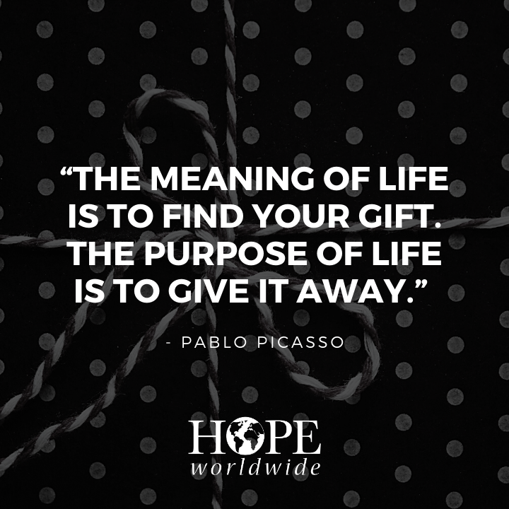 HOPEworldwide's tweet photo. Are you living out your purpose? #EncouragingWords https://t.co/EbJxlBaYoN