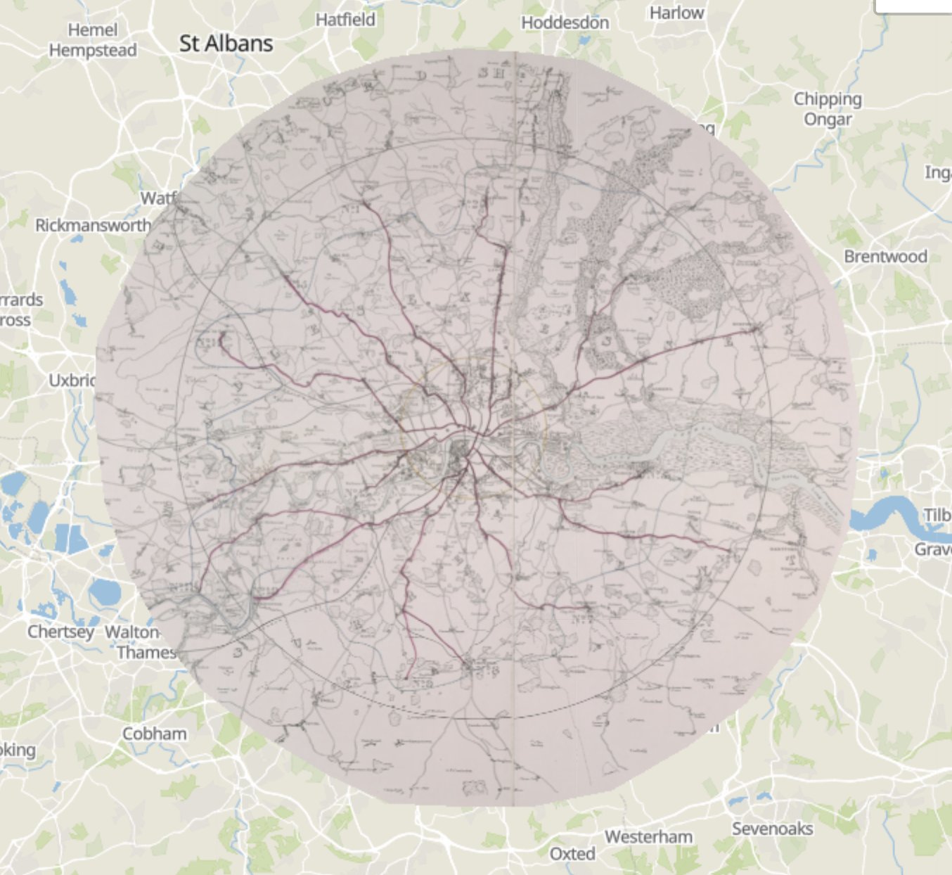 Mail Routes In My Area Layers Of London On Twitter: "Also New Is This Gorgeous Circular Map From  1838! Showing The Limits Of The London Two-Penny Post, And The Old And  Current Boundaries Of The Country Three-Penny