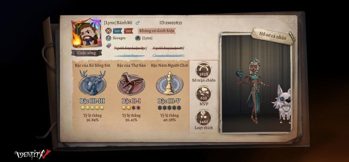 NGUYNTTHNG20's tweet photo. Tôi đang chơi Identity V. Bạn nghĩ đó là game ư? https://t.co/eKiewznBsL