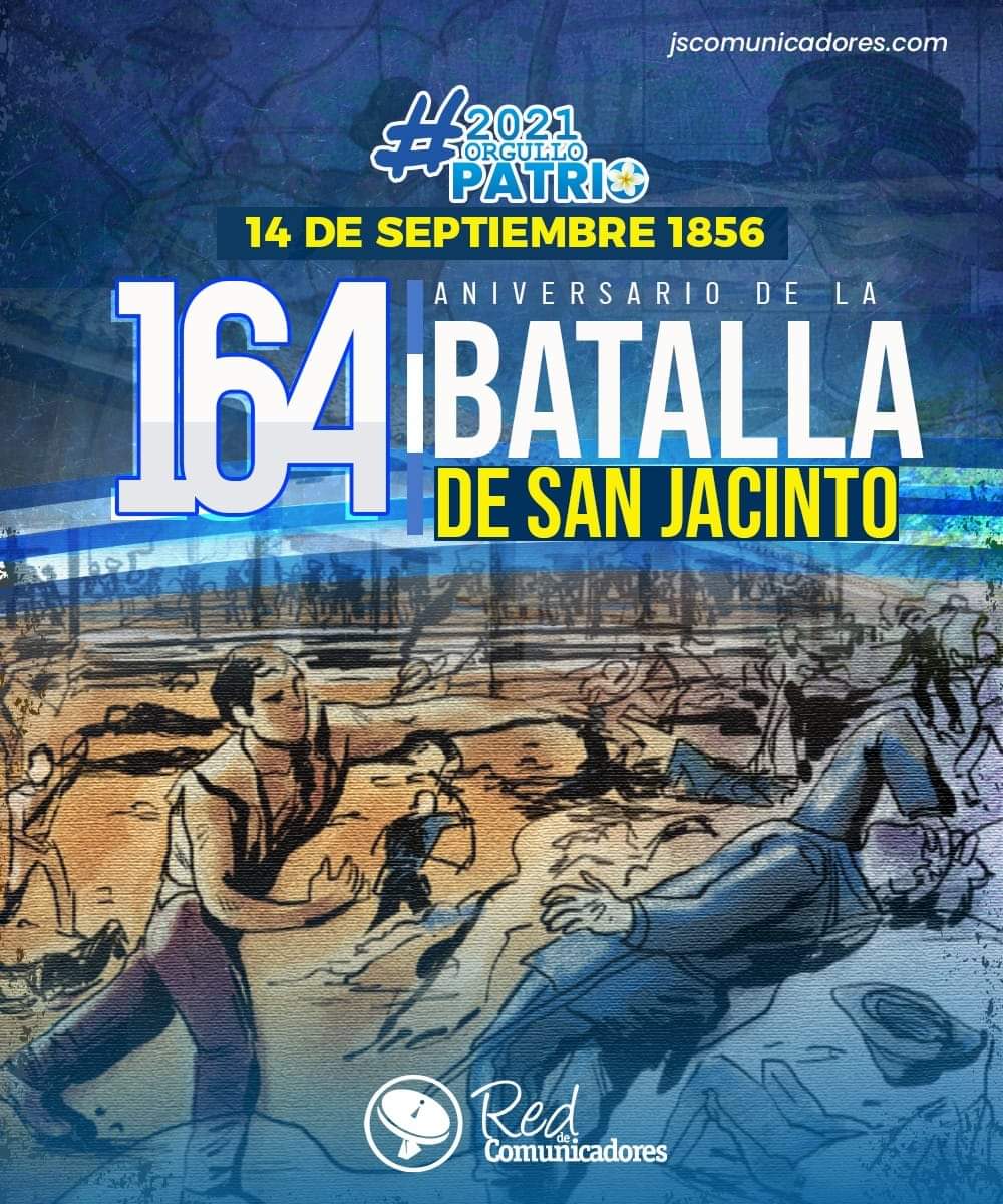 JS_Mateare's tweet photo. #2021OrgulloPatrio Hoy conmemoramos 164 Aniversario de la Batalla de San Jacinto, símbolo de la lucha del pueblo nicaragüense por su soberanía.
#2021PatriaBenditaYLibre
#2021DignosYLibres 
#ManaguaSandinista
#AquíHayJS https://t.co/41Tq5hwgtD