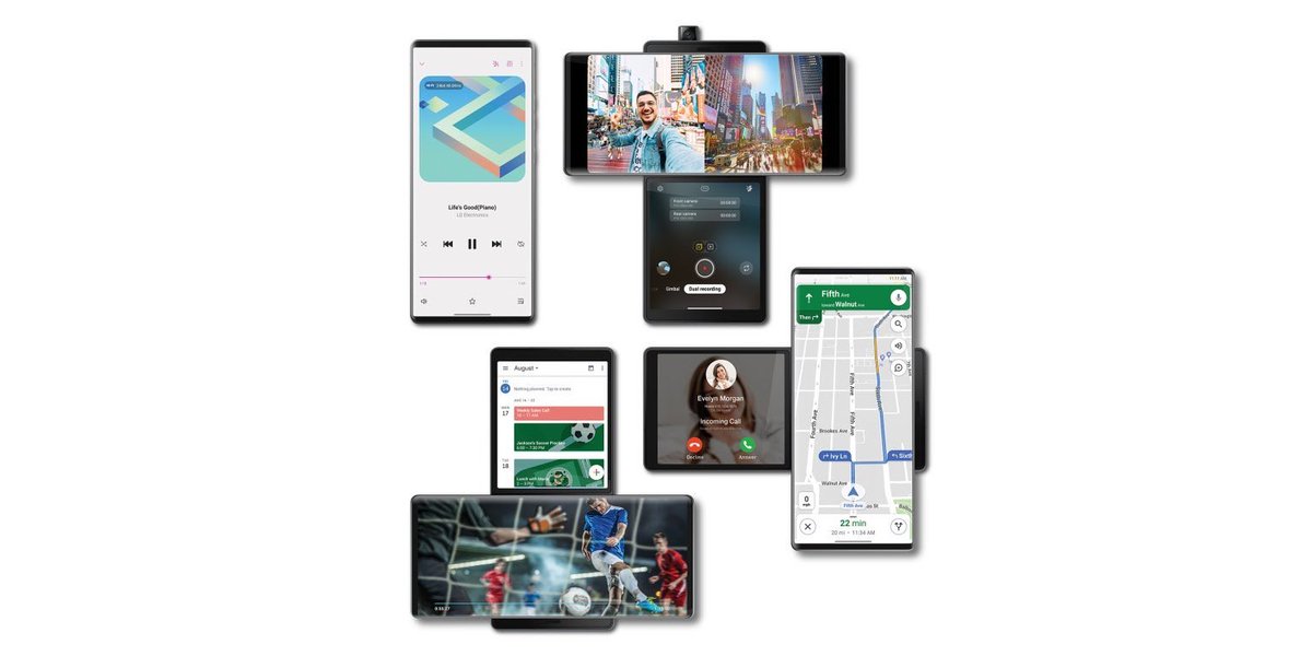 iPDot's tweet photo. I have to admit...the hardware design for the LG Wing makes it very interesting. Thought it was weird at first but after seeing the potential use cases for it...I’m intrigued. Reminds me of the T-Mobile Sidekick but a modern interpretation of it. #lg #lgwing #newtech #sidekick https://t.co/kl71UTJ3dA