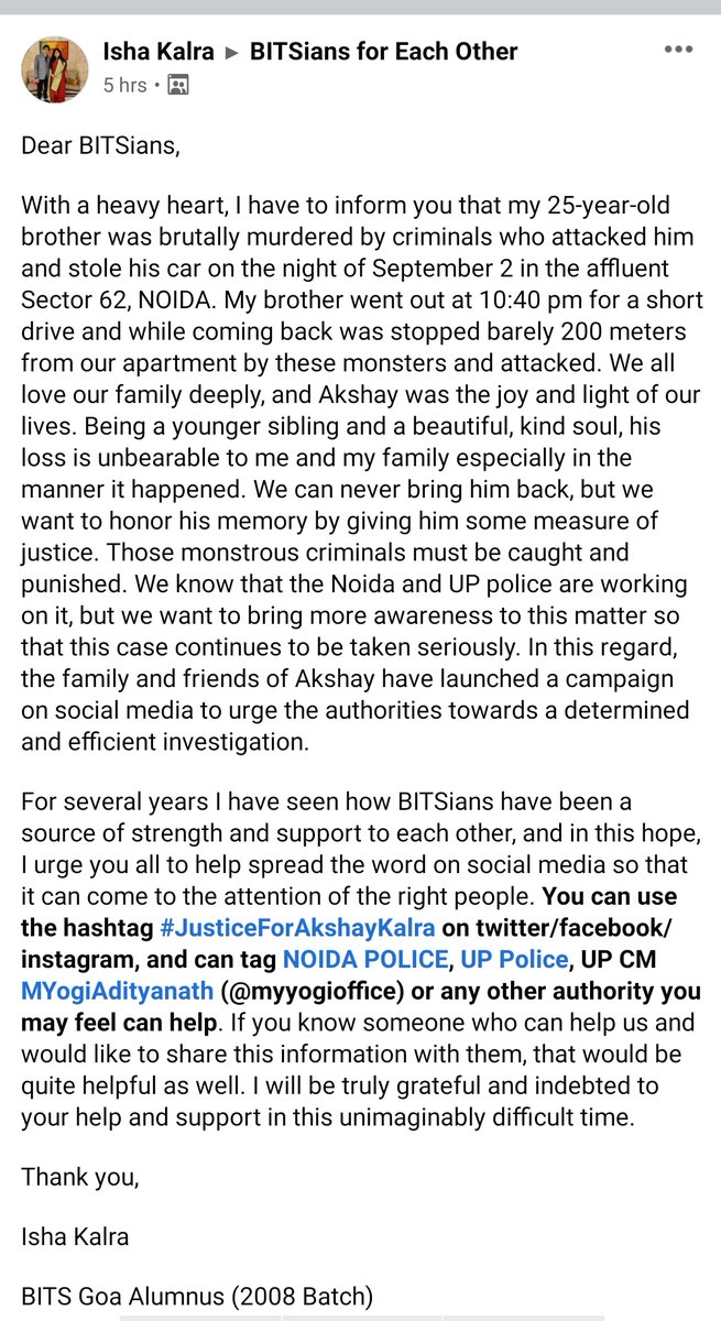 YASHGOS46320794's tweet photo. https://t.co/EKbO28o0fz

#JusticeForAkshayKalra 

@myogiadityanath @myogiadityanath @noidapolice https://t.co/hmcFQqgW6l