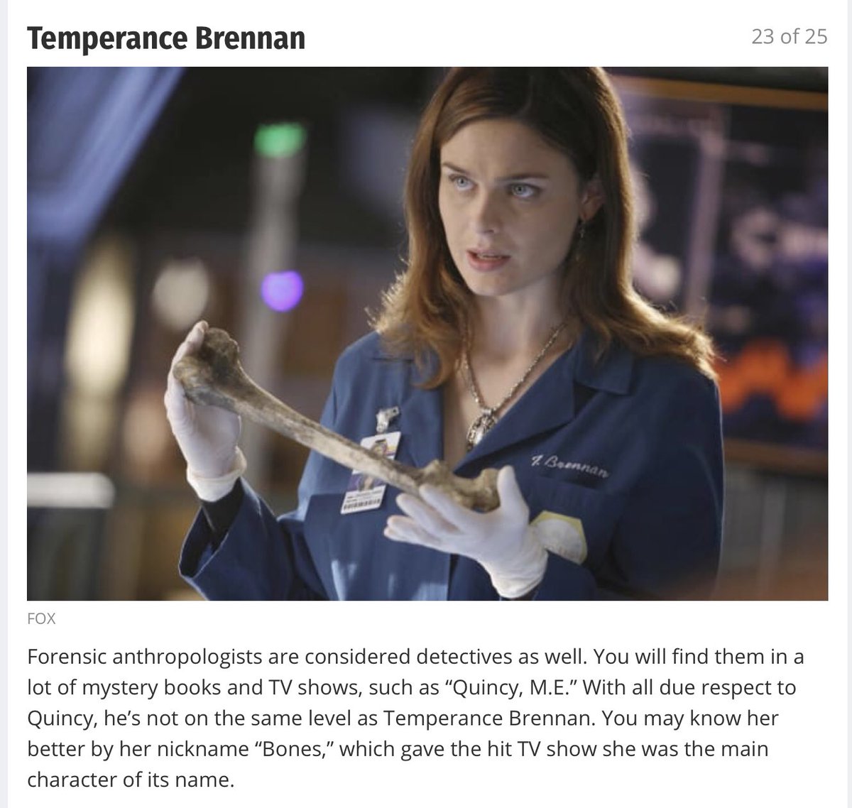 geraghtyvl's tweet photo. @HartHanson @KathyReichs @emilydeschanel #Bones #TemperanceBrennan The most famous fictional detectives https://t.co/spMI2ee2y1 via @yardbarker https://t.co/UHMNTPC7j1