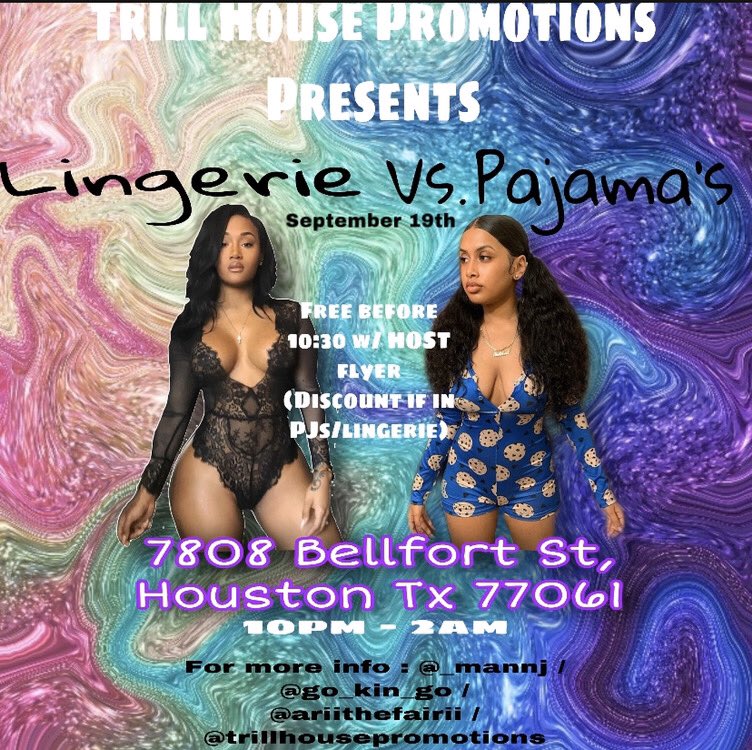 TrillHousePromo's tweet photo. We in action🚨 September 19th 🚨 TRILL HOUSE PRESENTS OUR FIRST EVER PARTY‼️ THE SEXIEST PARTY GOING DOWN ALL WEEKEND #LingerieVsPajamas 🔥🎉 ALL HOST FREE TIL 1️⃣0️⃣:3️⃣0️⃣ P.M ‼️ #TrillHousePromo ✅  For more info dm: @TrillHousePromo @ariithefairii @_MANNJ https://t.co/wVebrzXPDI