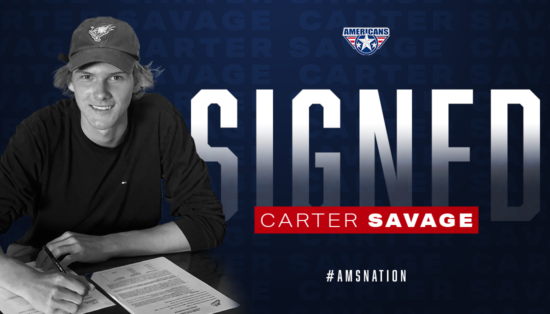 TCAmericans's tweet photo. The Americans have signed defenseman Carter Savage to a WHL Standard Player Agreement.
#AmsNation
READ ✍ » https://t.co/E8h8GiV3q4 https://t.co/4ibEjATR6i