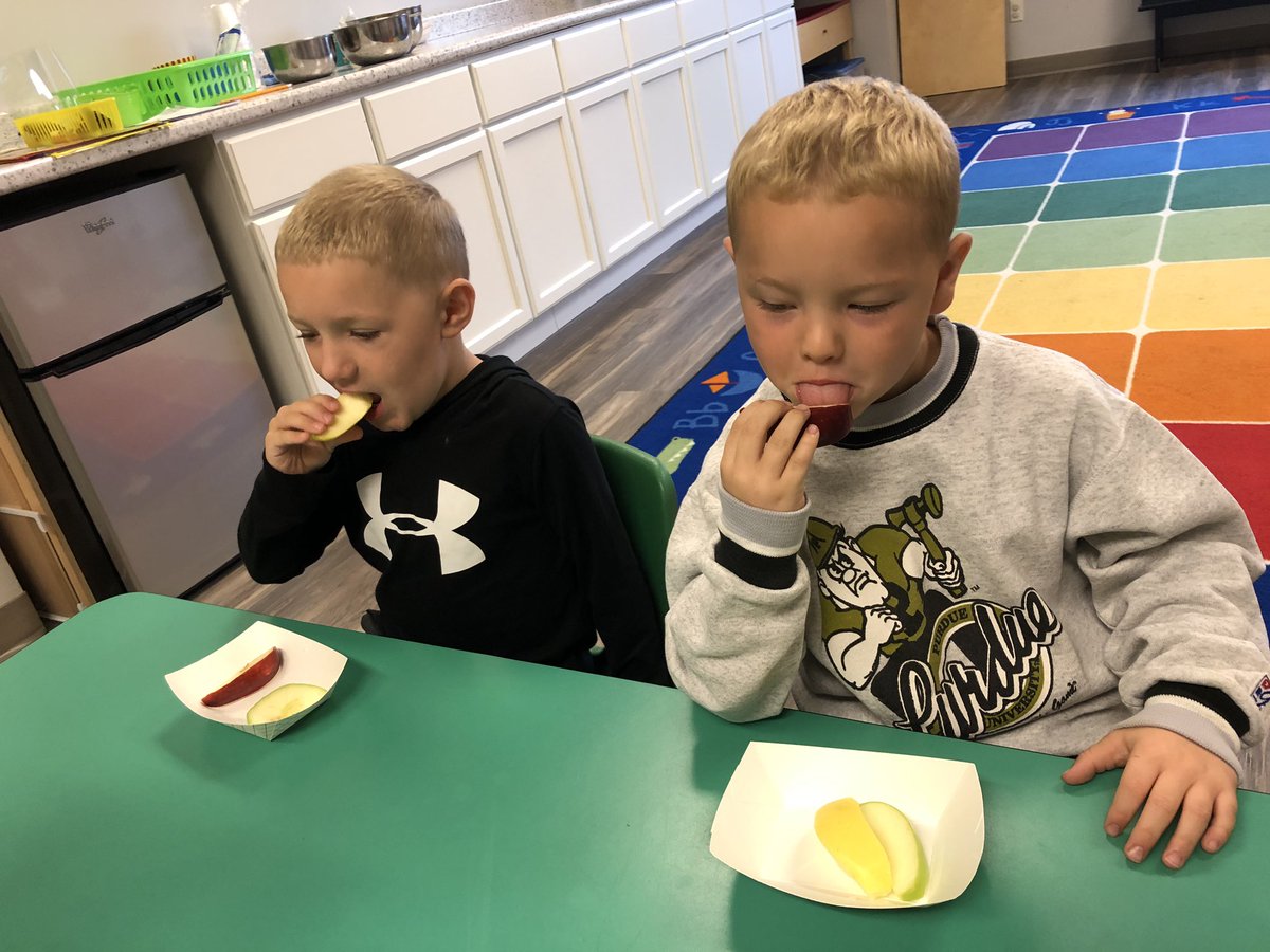 LLday_pre's tweet photo. Apple 🍎🍏Tasting. What’s your favorite? #mwfpreschool https://t.co/I1t25GWHig