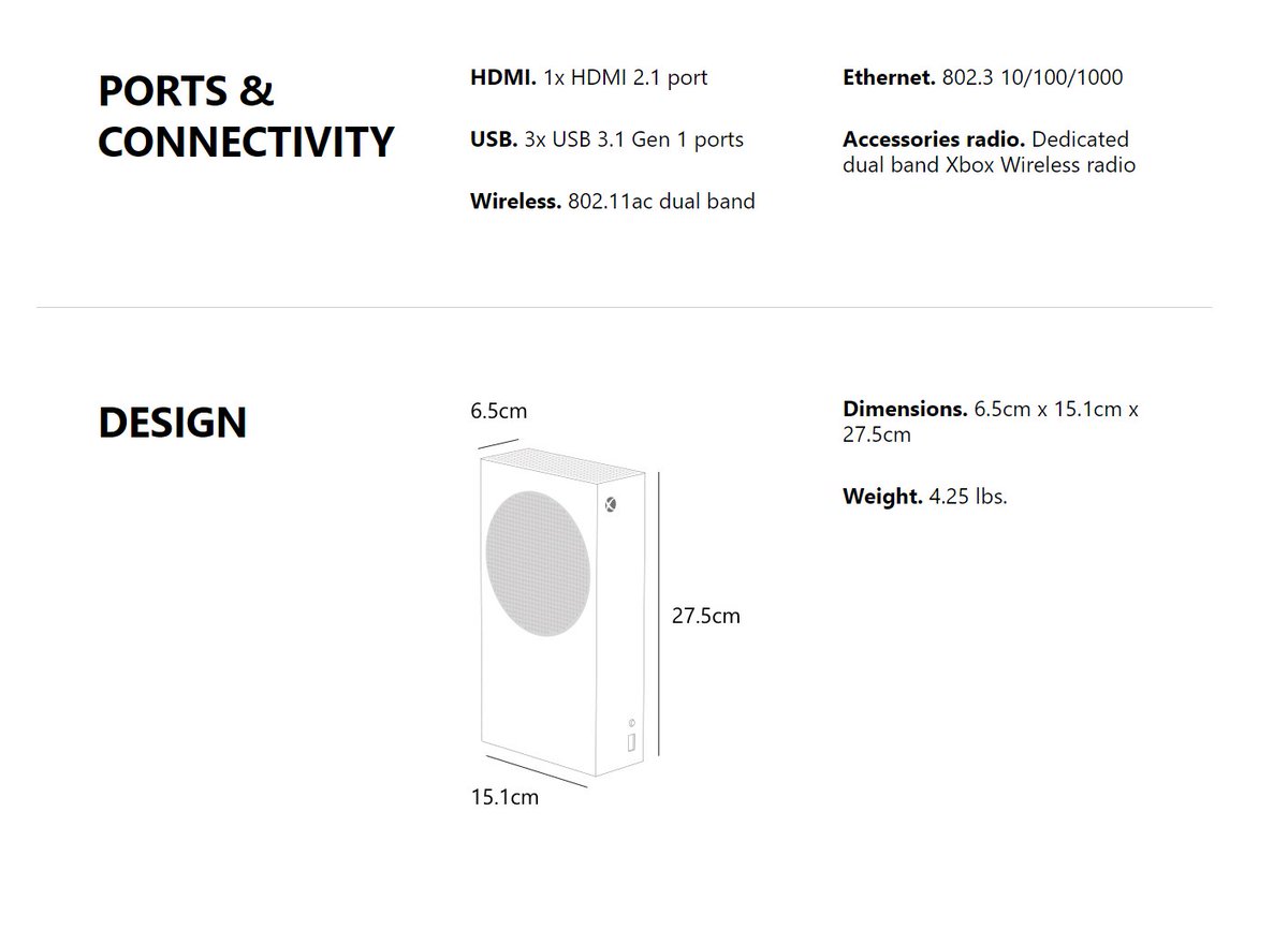 Discover the dimensions and weight of Xbox Series X and Series S on its official page