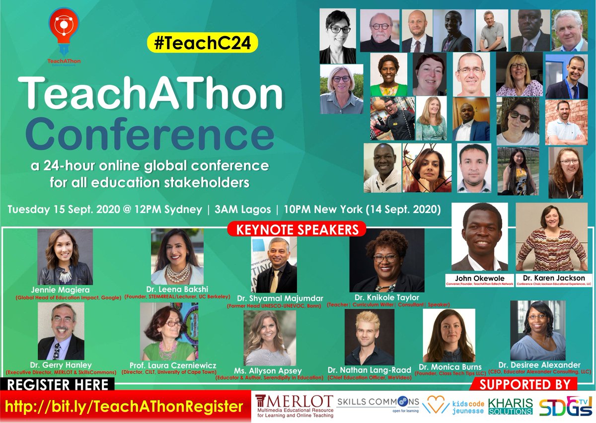 SDGsTV1's tweet photo. We #SDGsTV are proud to be part of the TeachAThon Conference (24 hours online global conference for Educators) starting tonight. 

Please register to be part of this for free: https://t.co/w9jK8cOoQV

#SDGsTV #QualityEducation #SDG4 #Educators #Conference #Learning #teachathonet https://t.co/RSqNXoqF7l