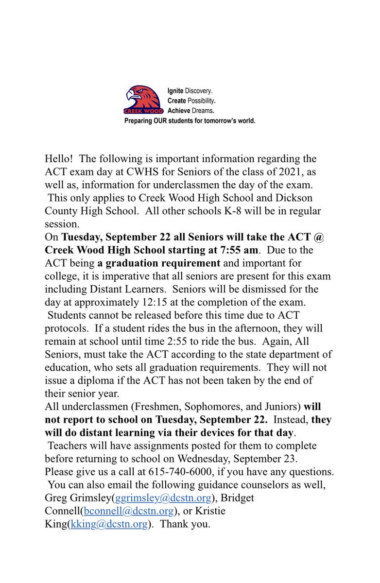 ⚠️⚠️⚠️IMPORTANT INFO FOR ⁦<a href="/cwhsco2021/">JUNIORS</a>⁩ and PARENTS OF SENIORS ⚠️⚠️⚠️