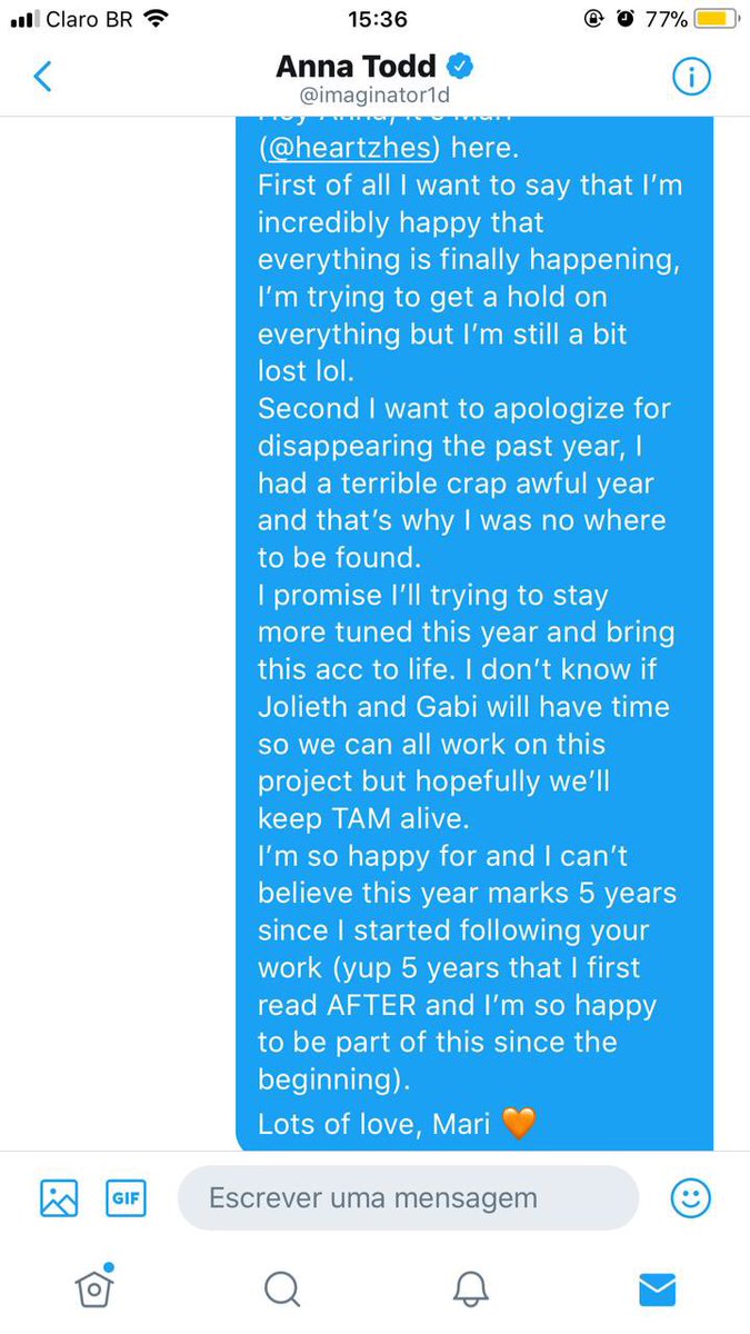 Just to prove that I have no reason to lie about having a friendship with her. We even met in 2015 and she knew who I was!!Unfortunately I deleted my dms with her but I’ll see if I can still find some lost screenshots (but I can’t promise anything).
