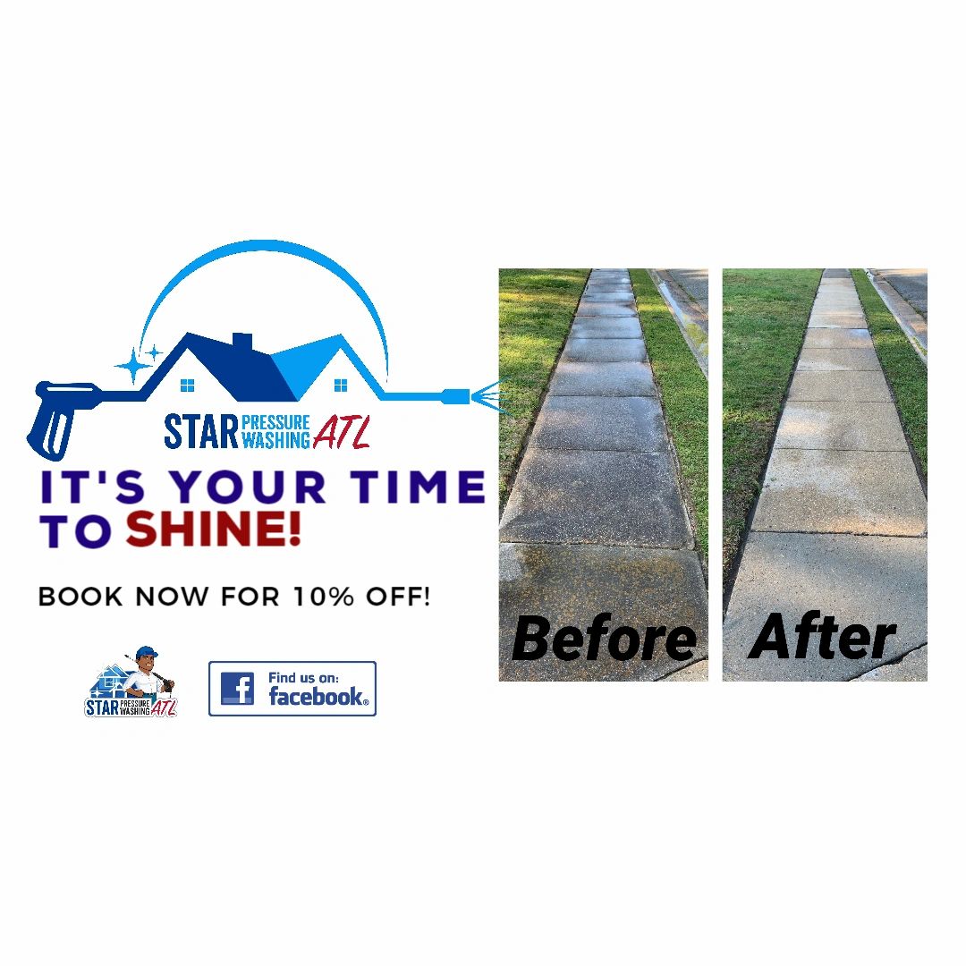 WashingAtl's tweet image. Let Star Pressure Washing ATL make your home or business the Shinning Star of Your Community. Book Now and receive 10% off. Estimates are always free. 

starwashatl.com