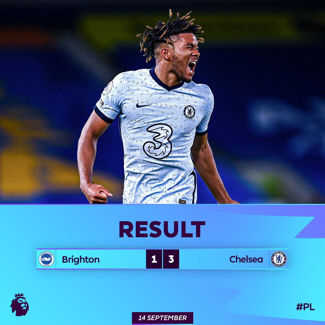 premierleague's tweet photo. 3️⃣ goals
3️⃣ points

Chelsea are off the mark 💪

#BHACHE https://t.co/6XHDVMP4Uq