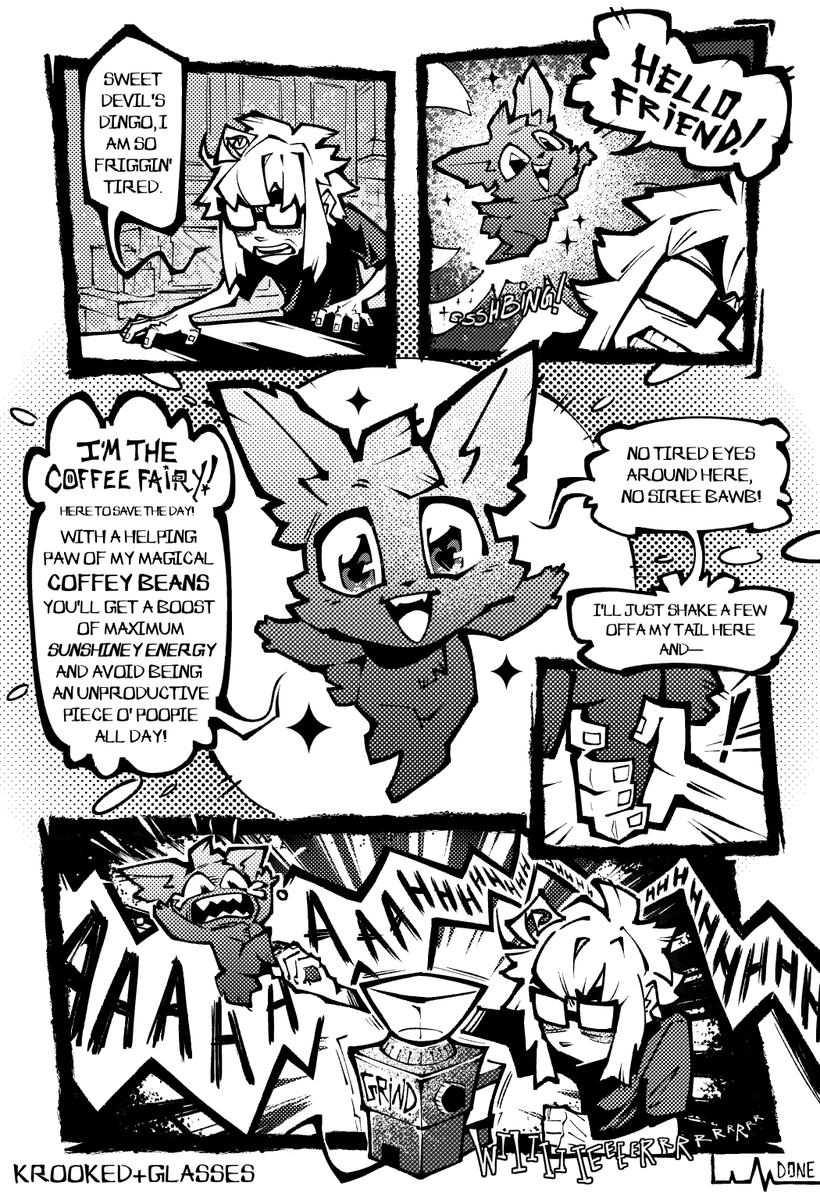 ✨TEE-HEE!✨ Redraw of an old comic... 