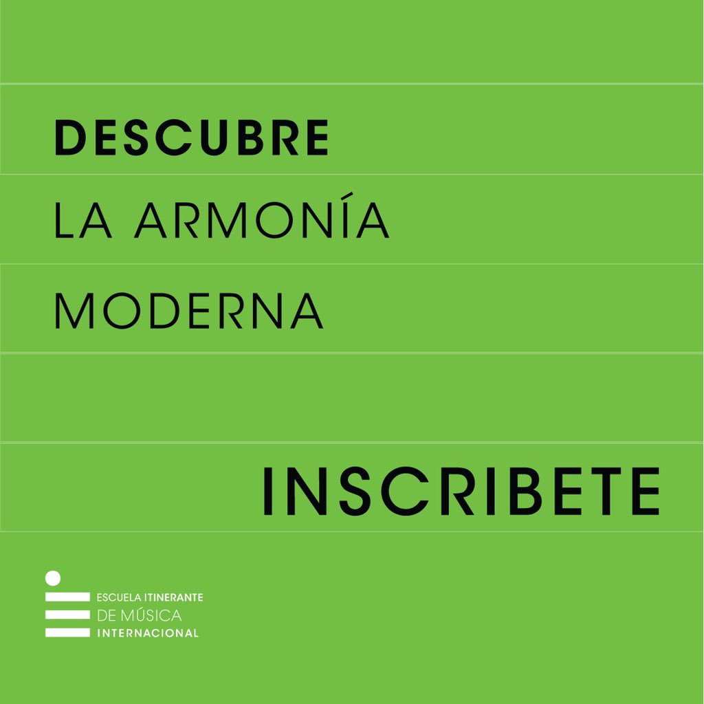 eitinerantem's tweet photo. ¿Quieres estudiar Armonía Moderna? La EiMi te ofrece este curso súper completo de 12 semanas, desde nuestro CAMPUS @Pedro_barboza1 @vzlasinfonica @notasbajas @ https://t.co/EAcBepletV