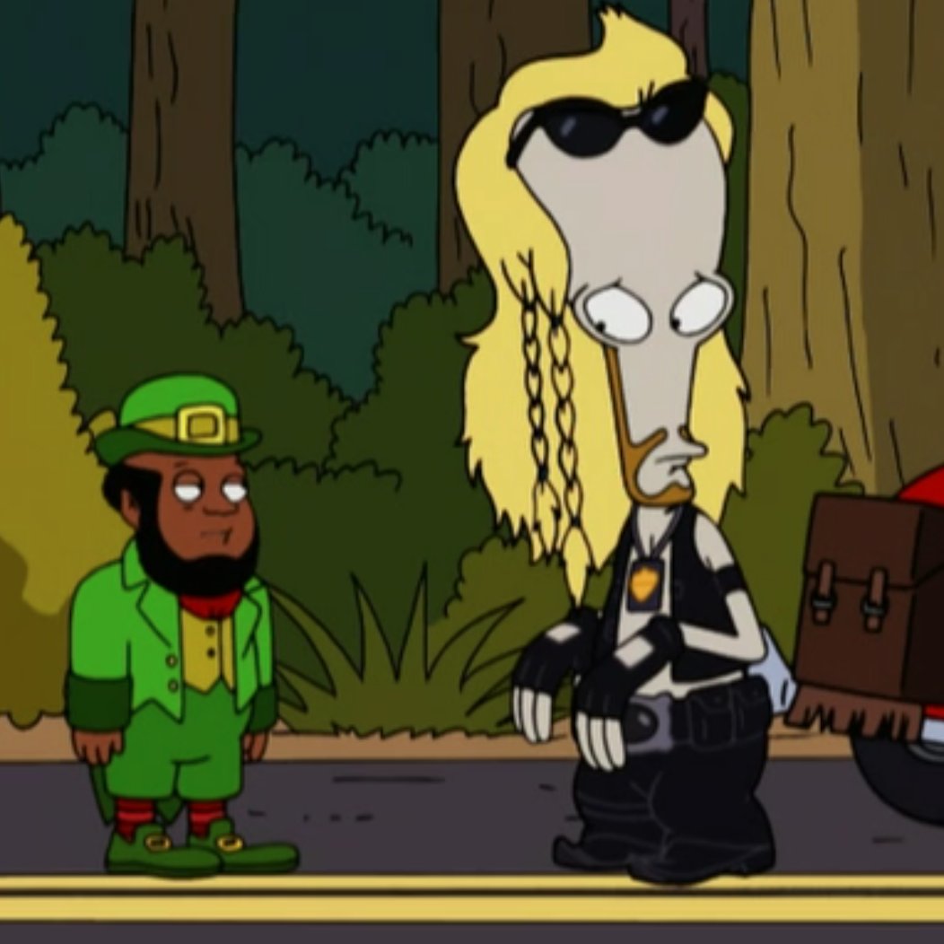 AmericanDadTV's tweet photo. The Many Faces of Roger Marathon starts NOW on @TBSNetwork. First up... Roger as the Bounty Hunter! #AmericanDad300 https://t.co/bHdYp58mlS