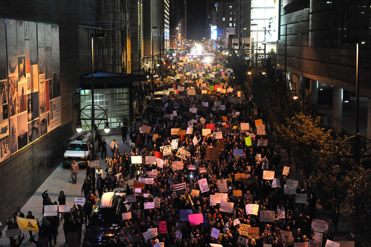 Our actions must lead into an October of people from many different backgrounds & viewpoints coming together week after week, in growing continuing nonviolent protests that do not stop until this demand is met: TRUMP/PENCE OUT NOW! Join us:  http://RefuseFascism.org/signup  8/9