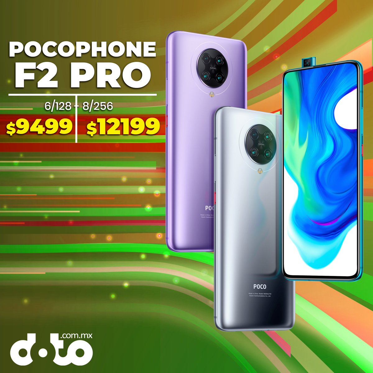 dotomx's tweet photo. ¡Viva doto y sus descuentones! Aprovecha solo estos días patrios el increíble precio por tiempo limitado del #Pocophonef2pro de 128 y 256 GB, envío gratis a través de DHL y garantía de 1 año por defecto de fábrica.

¿Dónde? Pícale acá:

https://t.co/i05VVxfpaP https://t.co/Uab57iiF2c