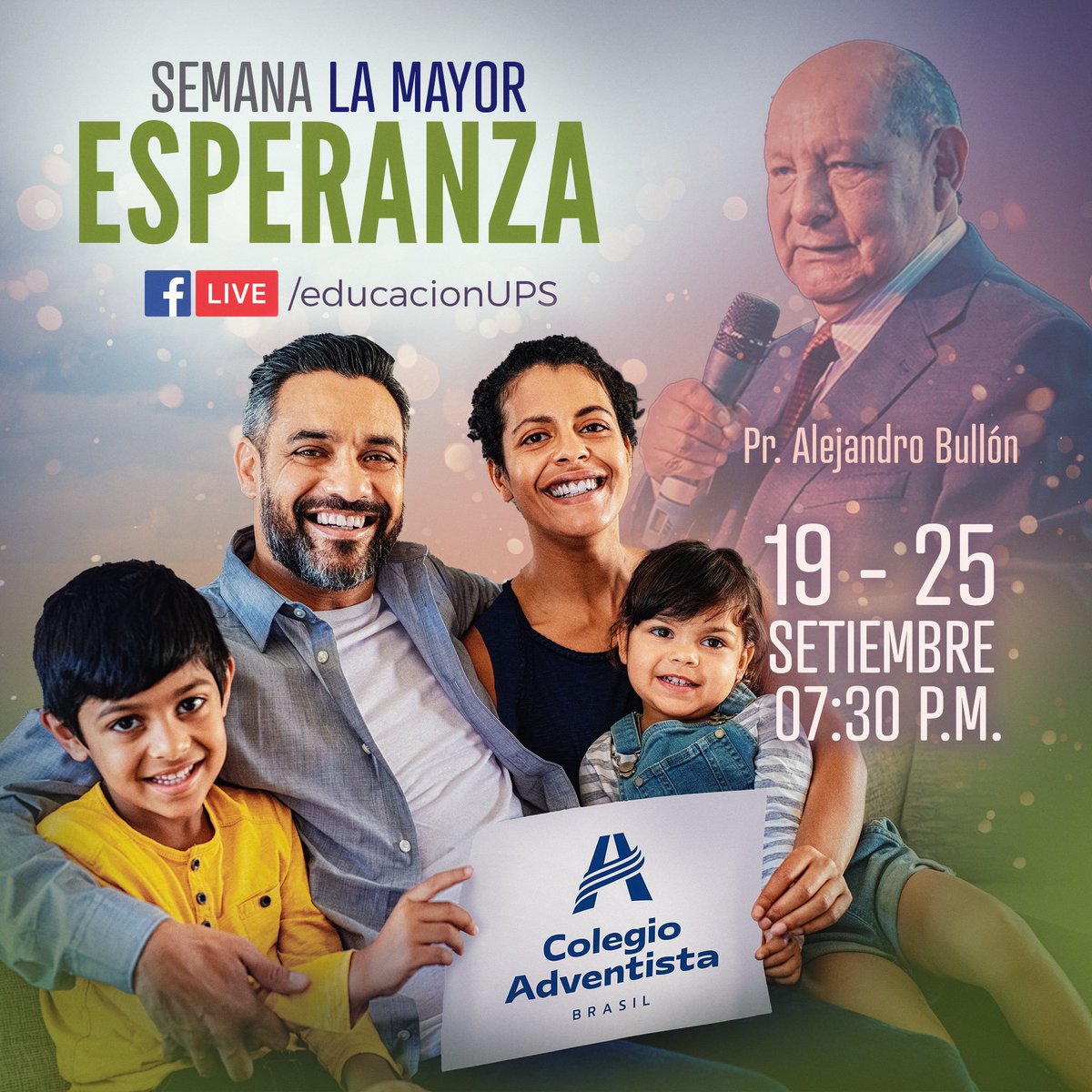 ieadventbrasil's tweet photo. Toda la comunidad educativa Adventista se une para participar de la #LaMayorEsperanza una serie de conferencias bíblicas online donde podrás conocer de Jesús y aprender que hay esperanza #MásAllaDelDolor https://t.co/aIkrWIObKj
