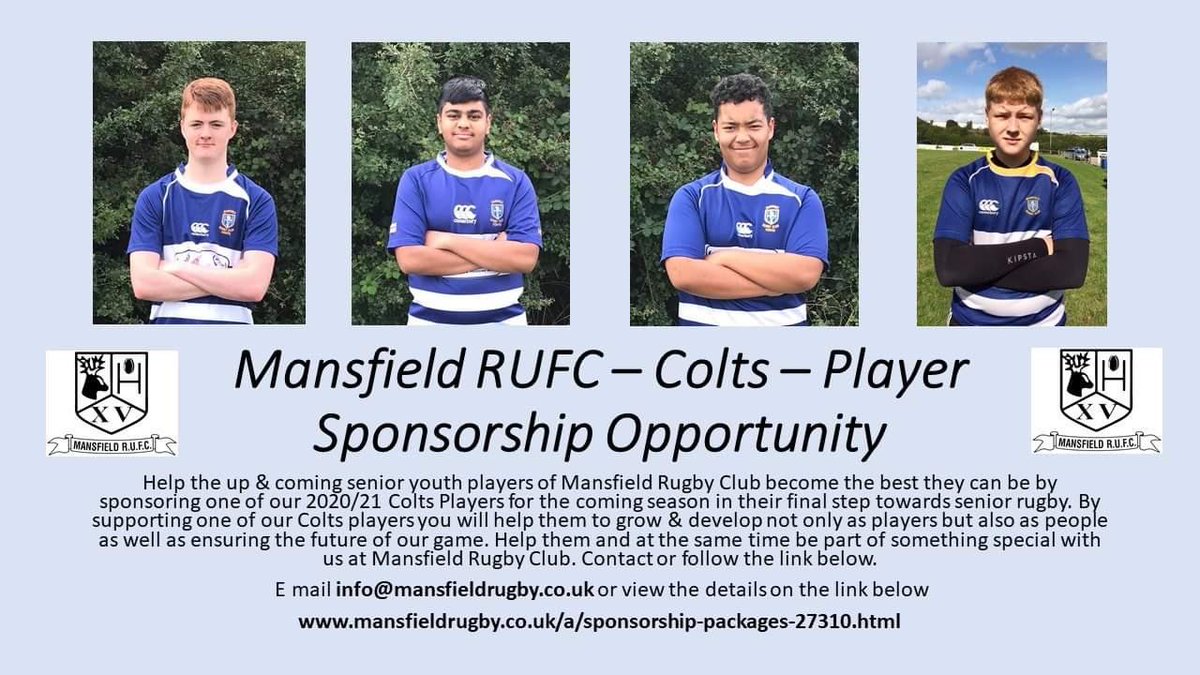 MRUFCJuniors's tweet photo. There are still #sponsorship opportunities available. Your business can secure a place with the #MRUFCcolts and get your name noticed by thousands of club visitors and supporters whilst helping develop players as they transition to senior #Rugby #YourNameGoesHere #supportlocal https://t.co/Rnx8qwKSVa