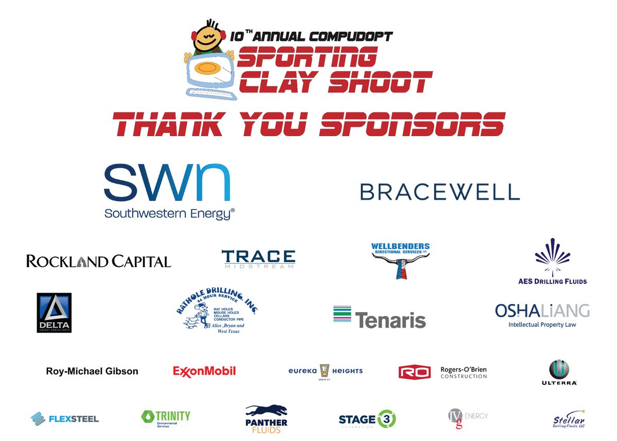 Thank you to all of our Clay Shoot sponsors and attendees for joining us this past Friday, September 11th for our 10th Annual Comp-U-Dopt Clay Shoot event and helping us raise a total of $38,432.93! and thank you <a href="/EurekaHeights/">Eureka Heights</a> for being the official beer sponsor for the event!