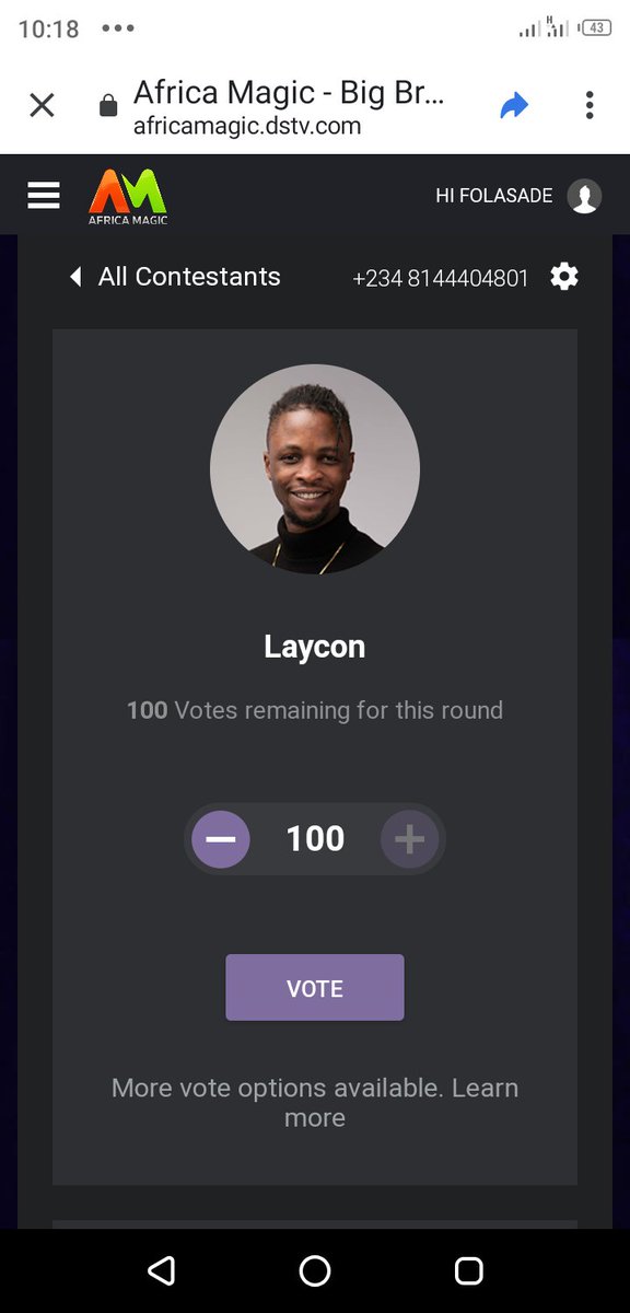 folasadeAyeni1's tweet photo. Done mine. First step
#votelaycontothefinal
#BBNaija https://t.co/o4dyQzrlat