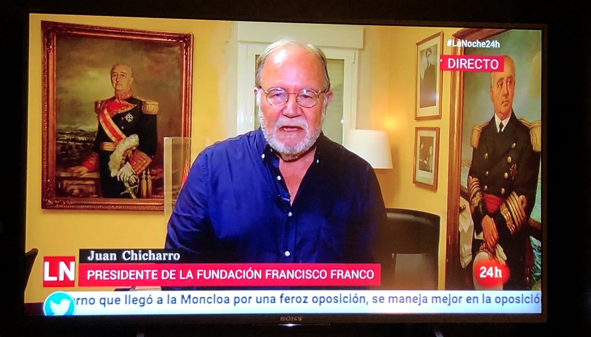 _Maria_Dantas_'s tweet photo. Prou @24h_tve , de donar el micro al feixisme!

A Espanya mai s’ha volgut criminalitzar l’apologia del franquisme.

Els que s’excusen en la “llibertat d'expressió”, no ho fan per això, sinó pel fet de considerar que el franquisme NO va ser un règim feixista assassí

#lanoche24h https://t.co/G2raqCtoM2